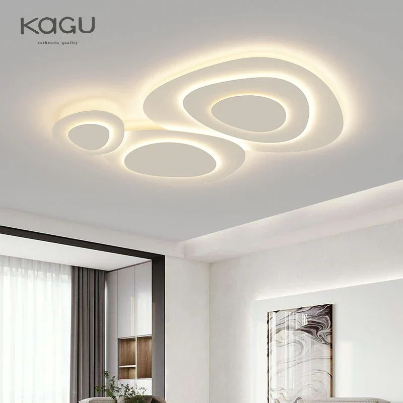 White LED Ceiling Lamp for Modern Living Room Bedroom Kitchen Décor