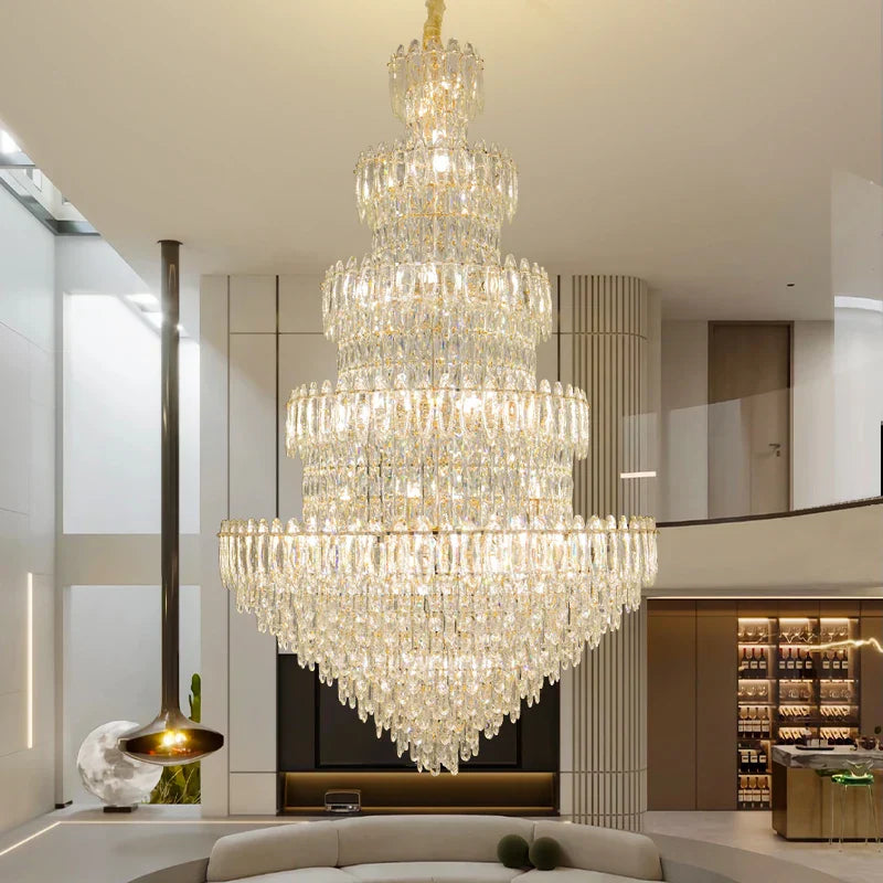 Crystal Chandelier Light: Elegant Postmodern Dining Room & Bedroom Lighting