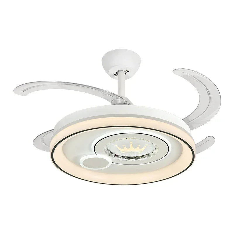 Dimmable Smart Home LED Ceiling Fan Light with Remote Control