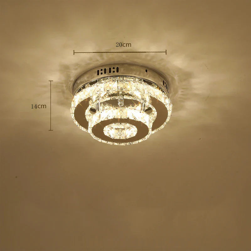 Crystal LED Ceiling Lamps Modern Chandeliers for Home Room Decor