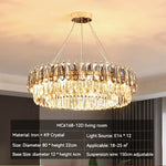 Gold Crystal Chandelier: Luxury Lighting for Dining Living Bedroom Kitchen Island
