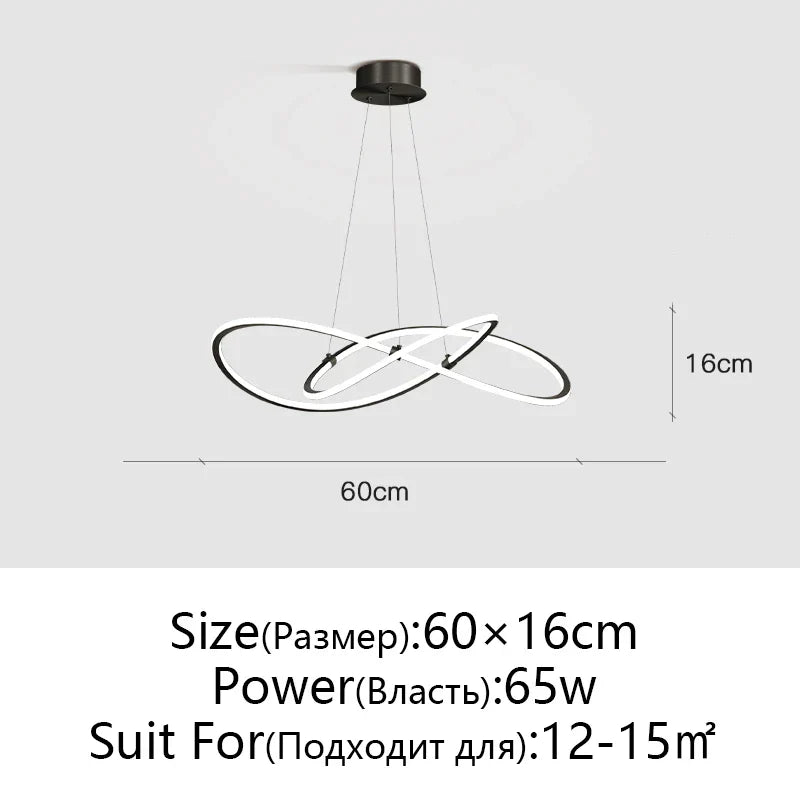Modern Adjustable Ceiling Chandelier for Living Room Decor
