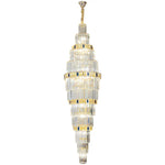 Crystal Chandelier: Duplex Building Spiral Staircase Contemporary Light Luxury Fixture