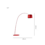 Modern Black Floor Lamp for Living Room & Bedroom Lighting