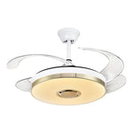 Luminous Light Ceiling Fan with Bluetooth Speaker Remote Control