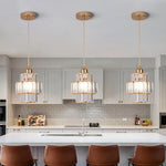 Crystal Pendant Light: Modern Nordic Chandelier for Bedroom, Dining Room, Kitchen Island