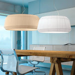 Pleated Fabric LED Pendant Lights - Minimalist Nordic Chandelier for Living Room
