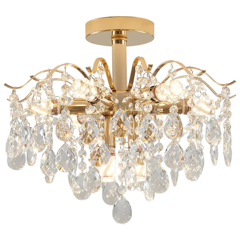Crystal Chandelier: Luxury French Retro Charm, Modern & Romantic Lighting