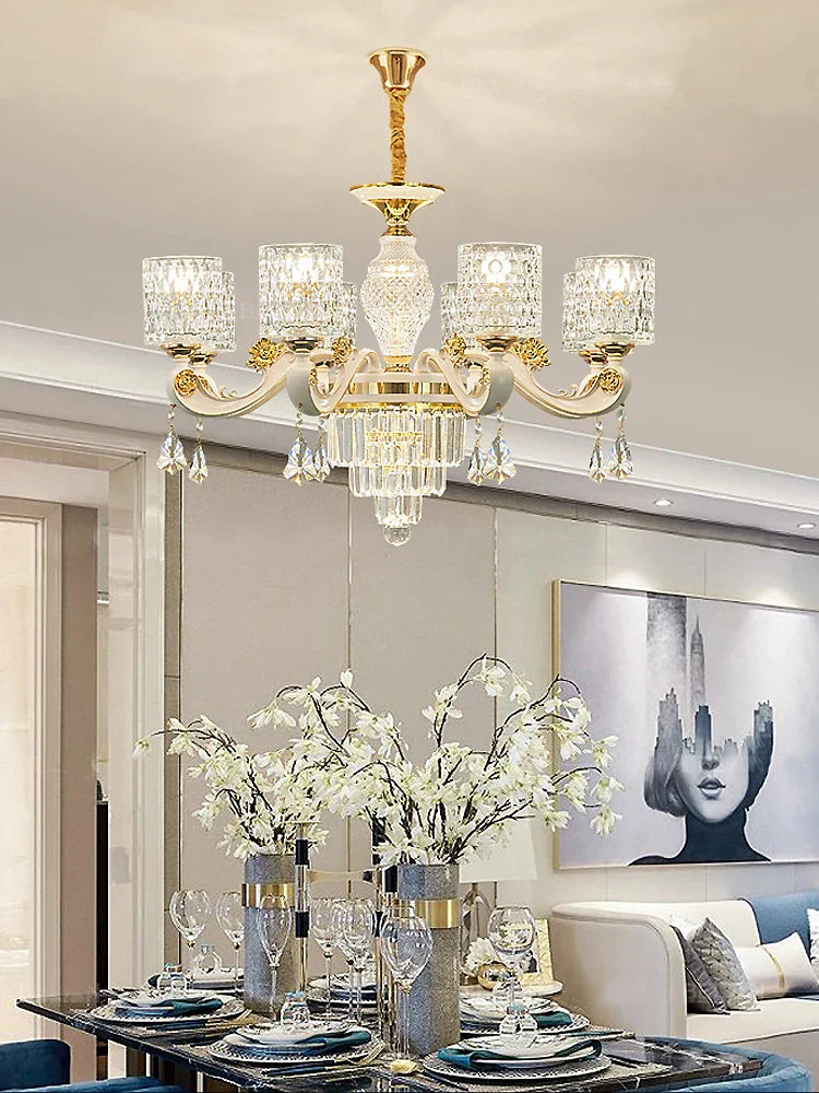 Crystal Luxury Chandelier for Home Living Room Dining Bedroom Villa Hall