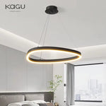 Modern Brushed Rings LED Chandelier Ceiling Light for Living Room Bedroom
