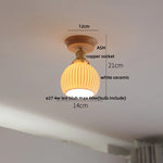 Clear Glass LED Ceiling Lamp Copper Socket Modern Nordic Style Lighting