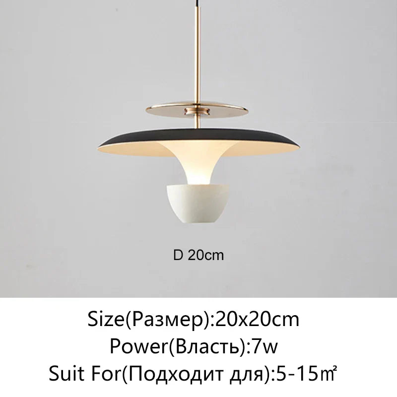 Saucer LED Pendant Lamp for Home Decor and Dining, Designer UFO Light
