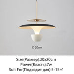 Saucer LED Pendant Lamp for Home Decor and Dining, Designer UFO Light