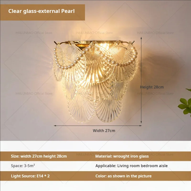 Luxe Crystal Glass Wall Lamp for Aisle, Living Room, Bedroom & Corridor Lighting