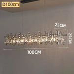 Modern Crystal Chandelier: Elegant Lighting Fixtures for Living, Dining, and Bedroom