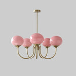 Glass Ball Chandelier Pendant Light for Living Dining Room