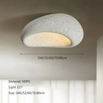 Wabi Sabi LED Ceiling Light White Gray Chandelier for Living Dining Bedroom