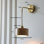 Wood Adjustable LED Wall Light Fixture | Modern Nordic Bedside Wall Lamp