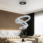 Crystal LED Chandelier Pendant Light for Modern Luxury Living Dining Room Décor