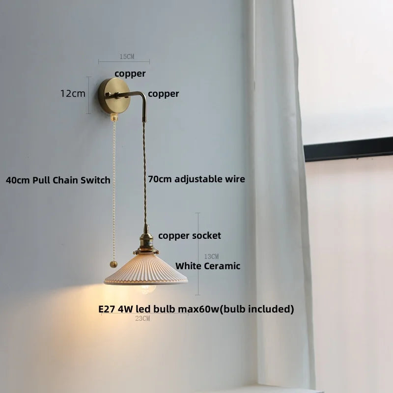 Clear Glass LED Wall Lamp Modern Crystal Home Decor Bathroom Mirror Light
