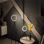 Modern Circle LED Floor Lamp for Bedroom Living Room Decor