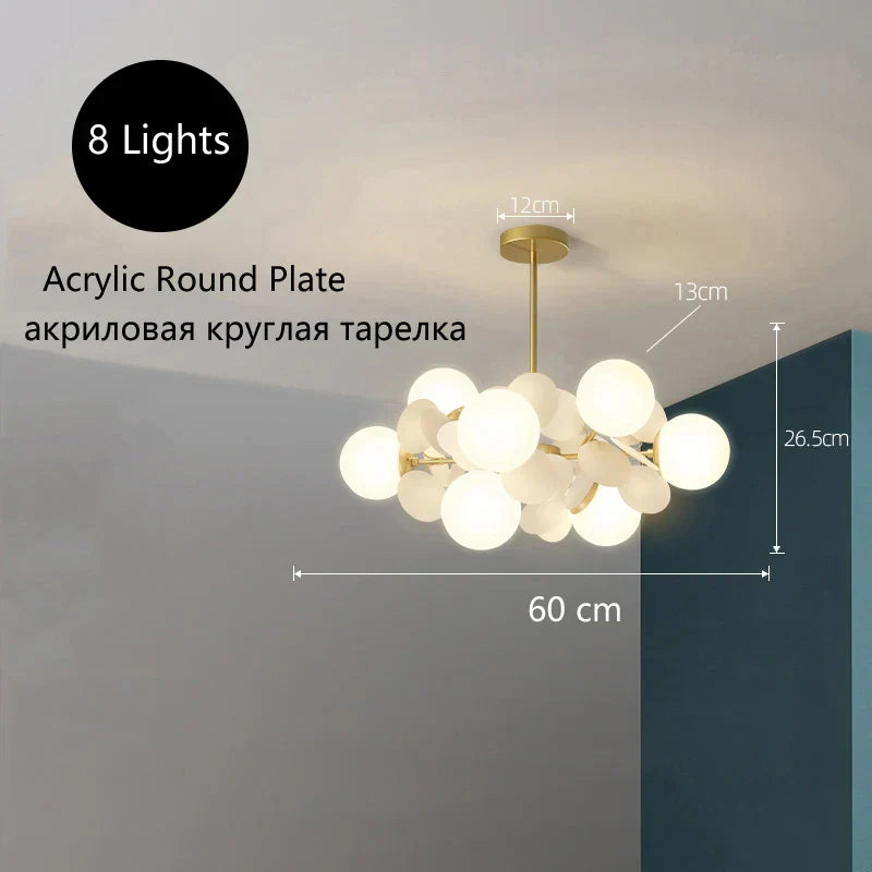 Flower Branch Series Chandelier: Multicolored Kids Room & Bedroom Lighting Fixtures