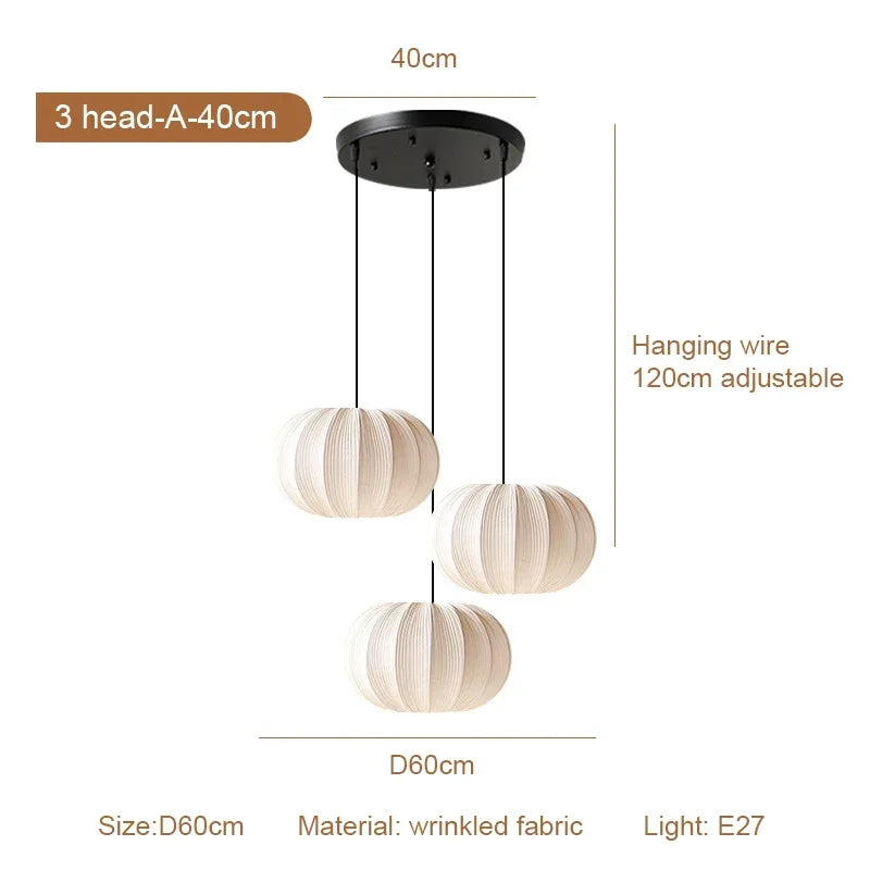 Fabric LED Pendant Lights Bar Chandelier Dining Room Decor Lighting