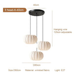 Fabric LED Pendant Lights Bar Chandelier Dining Room Decor Lighting