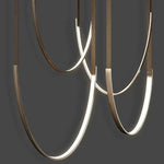 Nordic Leather Chandelier LED Pendant Light for Home and Restaurant