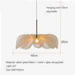 Flower Chandelier Pendant Light with E27 Bulb for Living Dining Room
