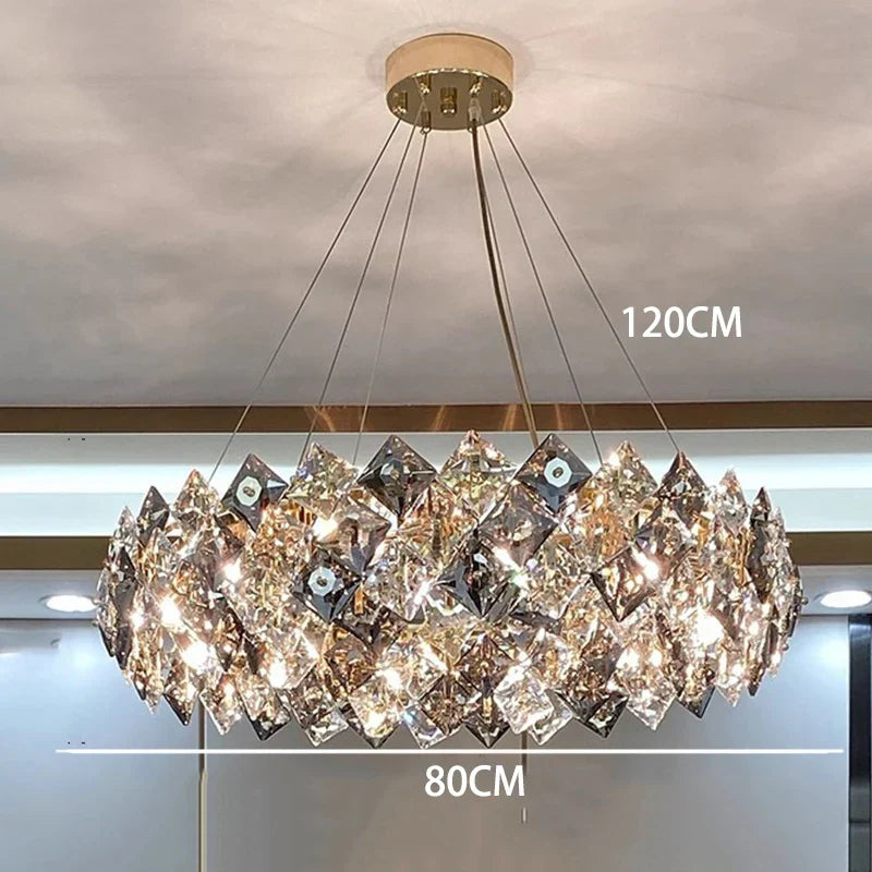 Crystal Chandelier | Luxury Living Room Dining Light | Modern Ceiling Lamp
