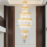 Crystal Staircase Chandelier: Luxurious European Style for Villa Living