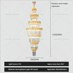 Crystal Staircase Chandelier: Luxurious European Style for Villa Living