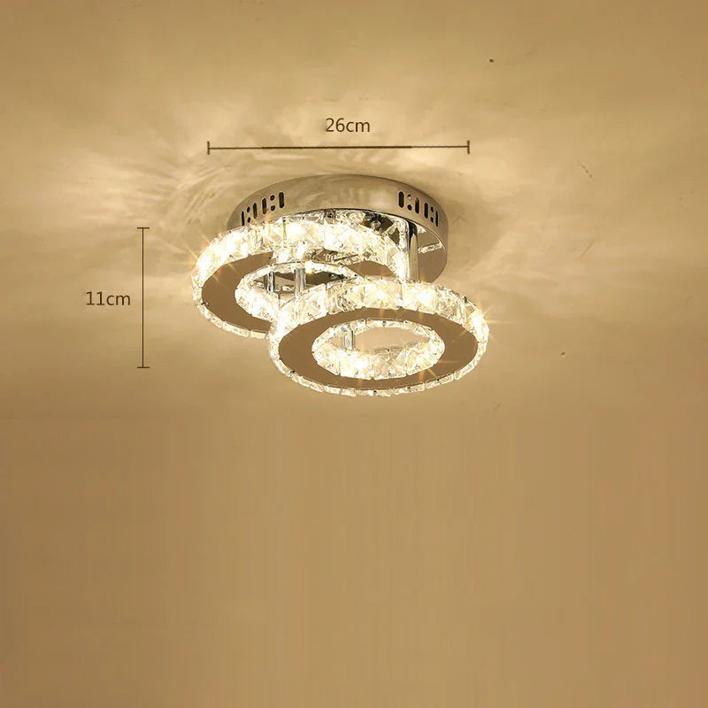 Crystal LED Ceiling Lamps Modern Chandeliers for Home Room Decor