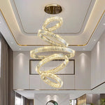 Crystal Chandelier Pendant Light for Living Room, Staircase, and Ceiling - Luxury Indoor Lighting