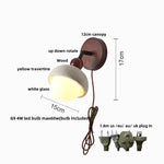 Yellow Travertine LED Wall Lights Coffee Bedroom Bedside Lamp Modern Nordic Decor
