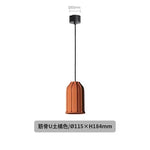 Nostalgic Industrial Cement Pendant Lamp Orange Hanging Light for Home Decor