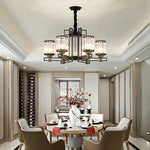 Crystal Chandelier: Elegant Chinese Style Lighting for Living Room, Bedroom, and Study
