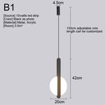Nordic LED Pendant Light Fixture for Indoor Lighting in Living Room, Kitchen, Dining