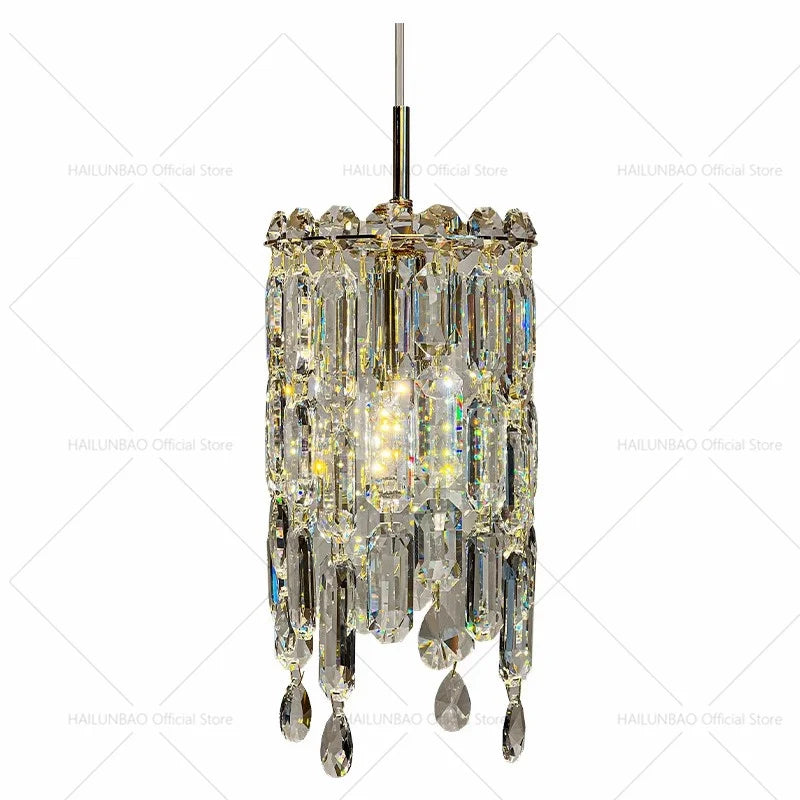 Crystal Headboard Chandelier: Modern Luxury for Master Bedroom & Dining Room