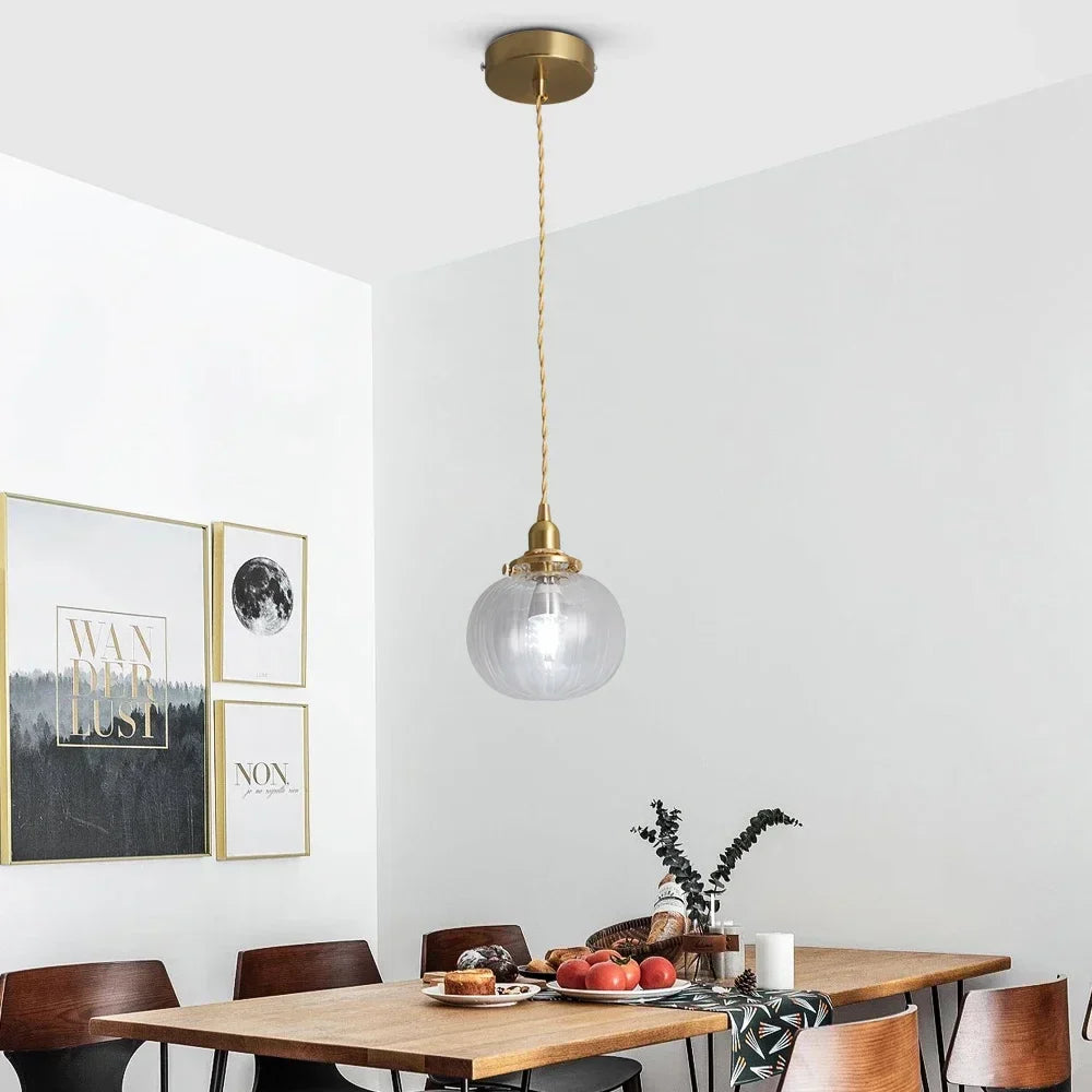 Glass Pendant Chandelier: Modern Nordic Ceiling Light for Dining Room, Kitchen Island, and Home Decor