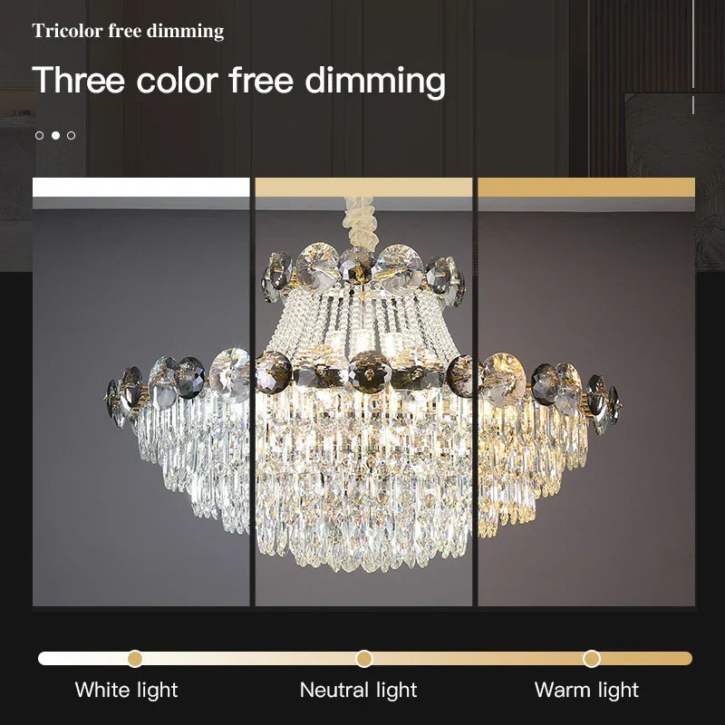 Crystal Chandelier: Modern Nordic Luxury for Living Room, Dining Room, Bedroom