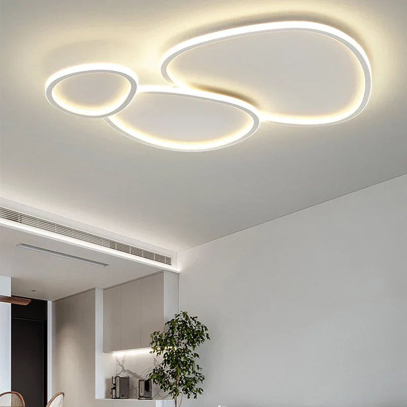Cobblestone LED Ceiling Lights Living Room Chandelier for Modern Home Decor