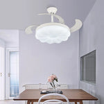 Full Spectrum LED Ceiling Fan Light Frequency Conversion, Ideal for Children's Bedroom