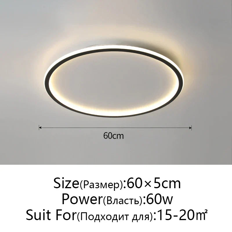 Dimmable LED Ceiling Light for Modern Nordic Home Living Room Lighting