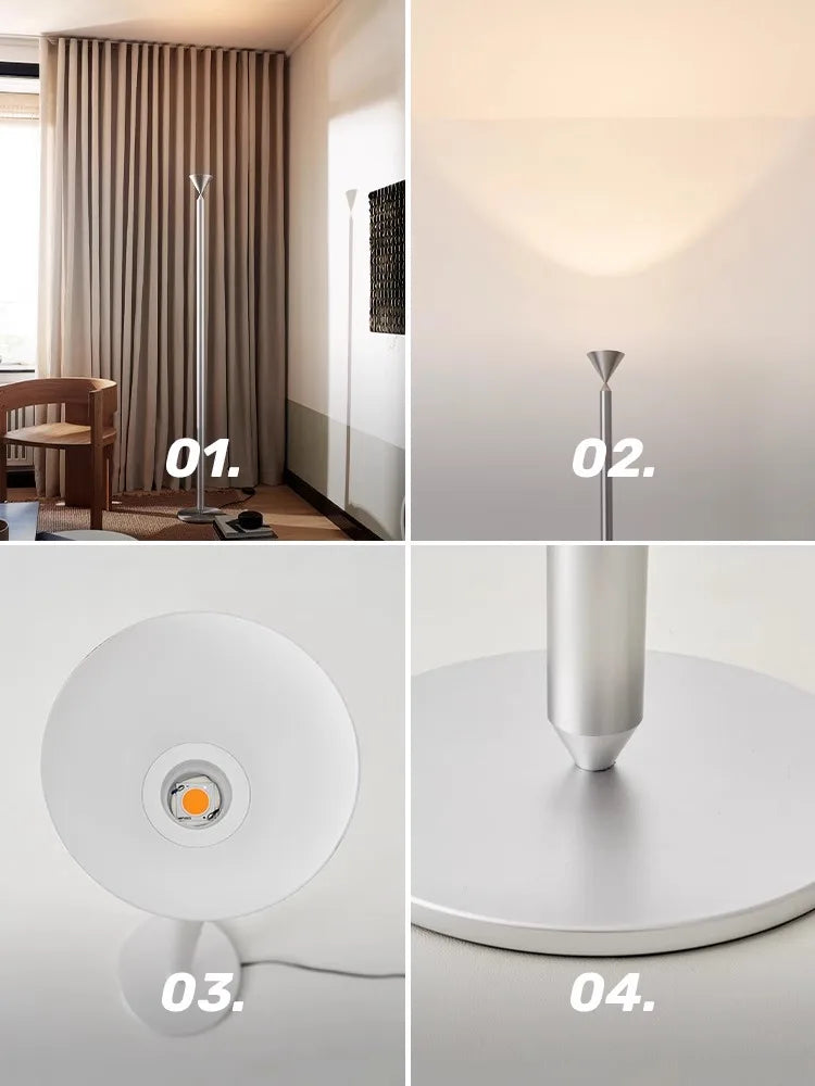 Metal Floor Lamp Living Room Stand Light Elegant High Standing Lamp