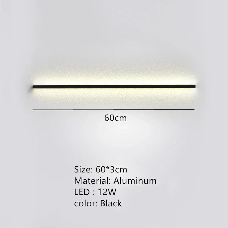 Modern Dimmable Long Wall Lamp for Bedroom and Living Room