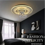 Dimmable LED Fan Lights Ceiling Lamp with Remote Control for Bedroom Living Room