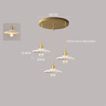 White Ceramic LED Pendant Lamp Modern Hanging Light Fixtures