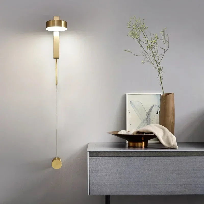 Flex LED Wall Mount Lamp 360° Rotating Dimming Switch Sconce Light